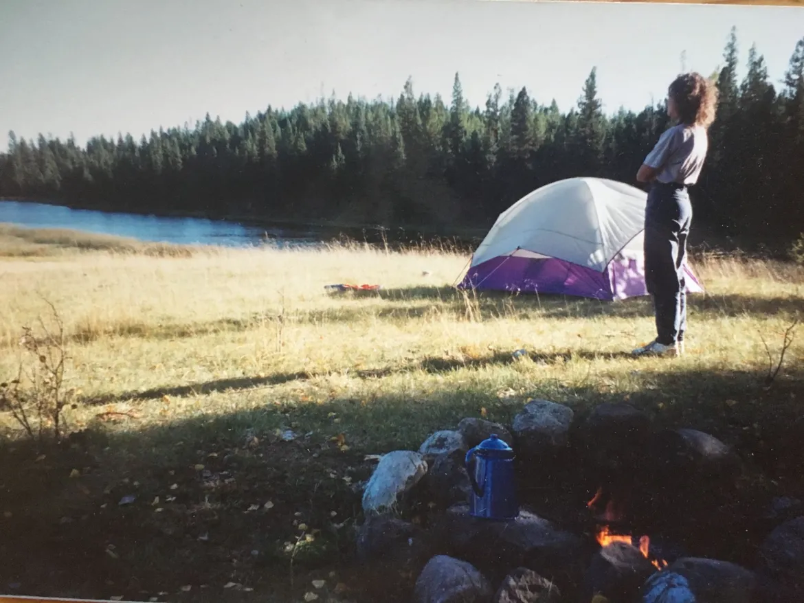 The founder ponders the best place to build the ranch house.