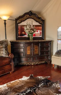 World-Class Glamping - a luxury tent interior at Star Camp