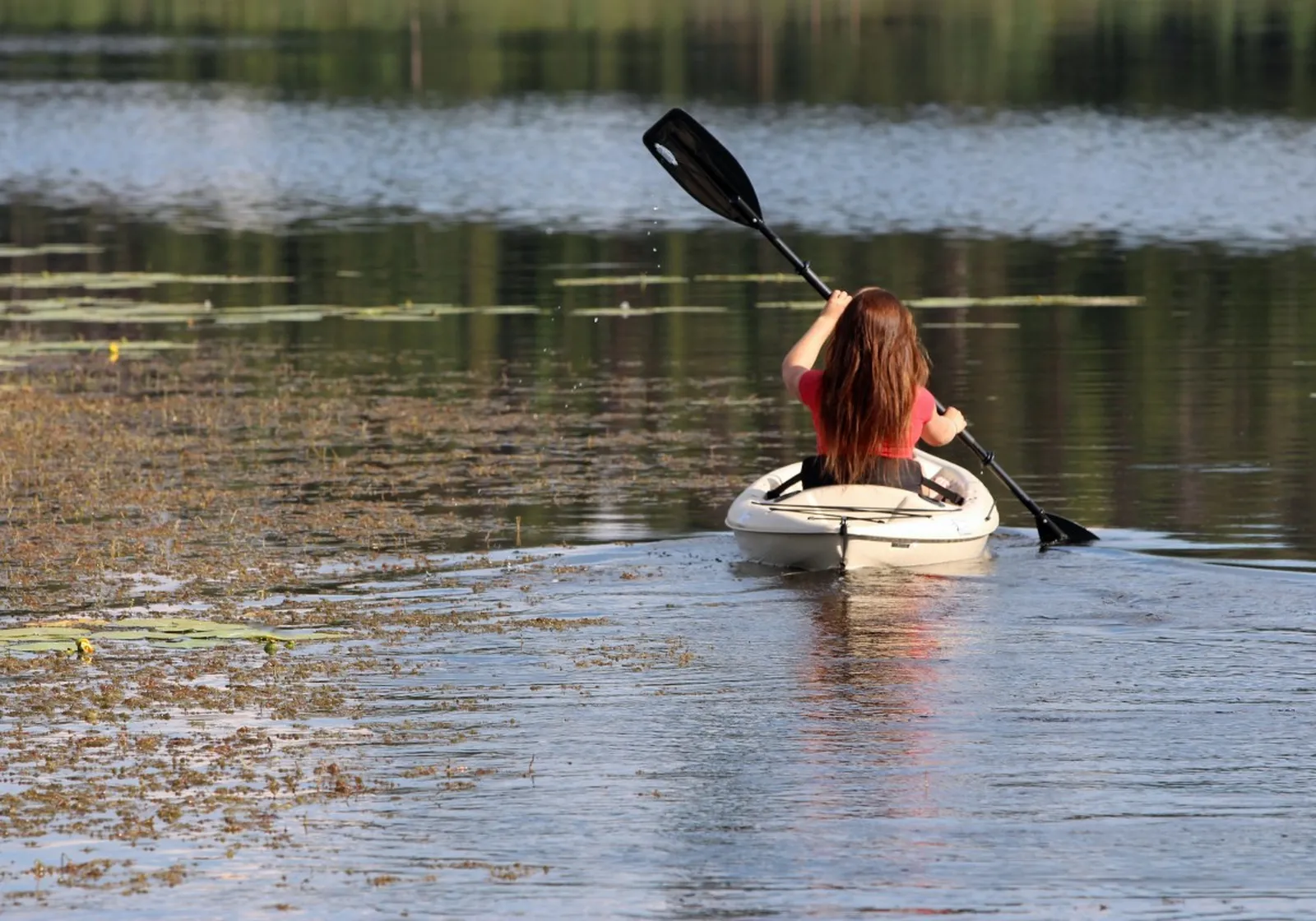 Kayak on Siwash Lake