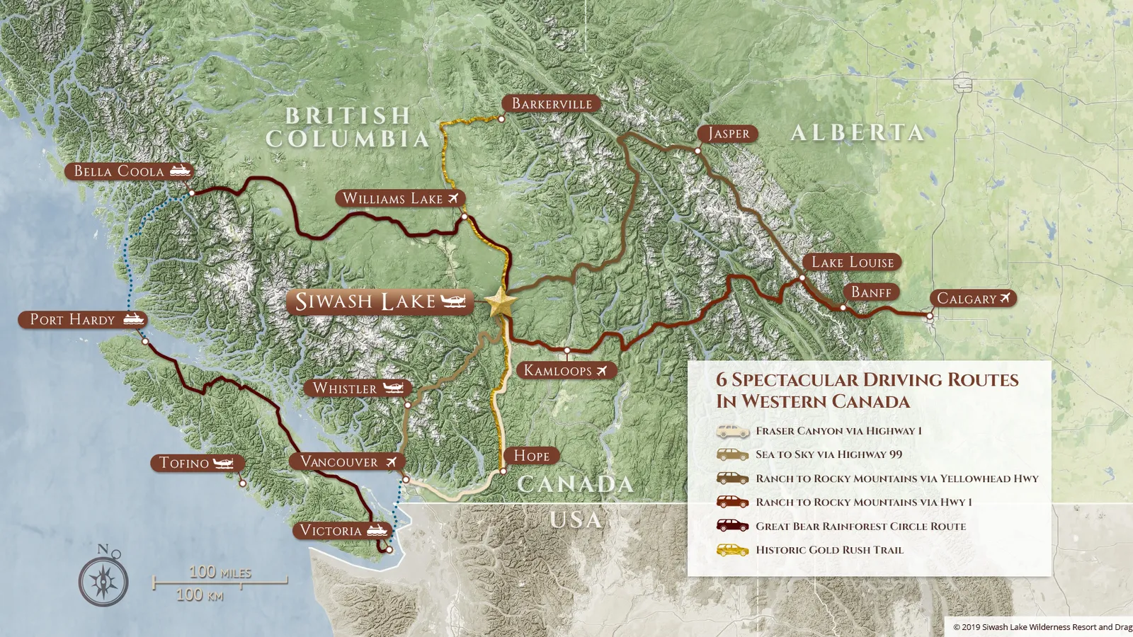 Ready for adventure? Escape to our remote luxury hideaway in the wilds of western Canada for 5-star accommodations on route from Vancouver to Banff and Jasper in the Rocky Mountains!