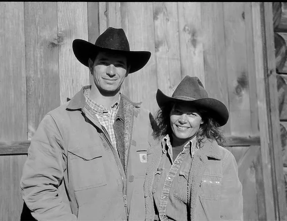 Co-founders of the guest ranch operations at Siwash Lake, Roy Grinder & Allyson Rogers, circa 2003
