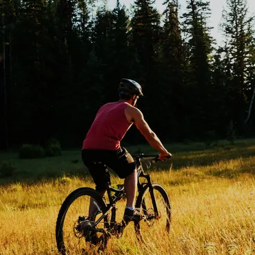 Biking at Siwash Lake