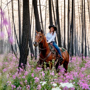 Horseback riding in luxury amid an enchanting Canadian landscape at Siwash Lake