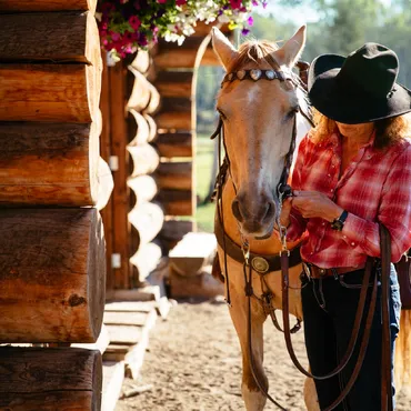 Guests are matched with a personal horse for their British Columbia riding adventures