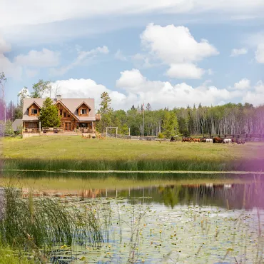 The boutique luxury eco lodge at Siwash Lake Wilderness Resort